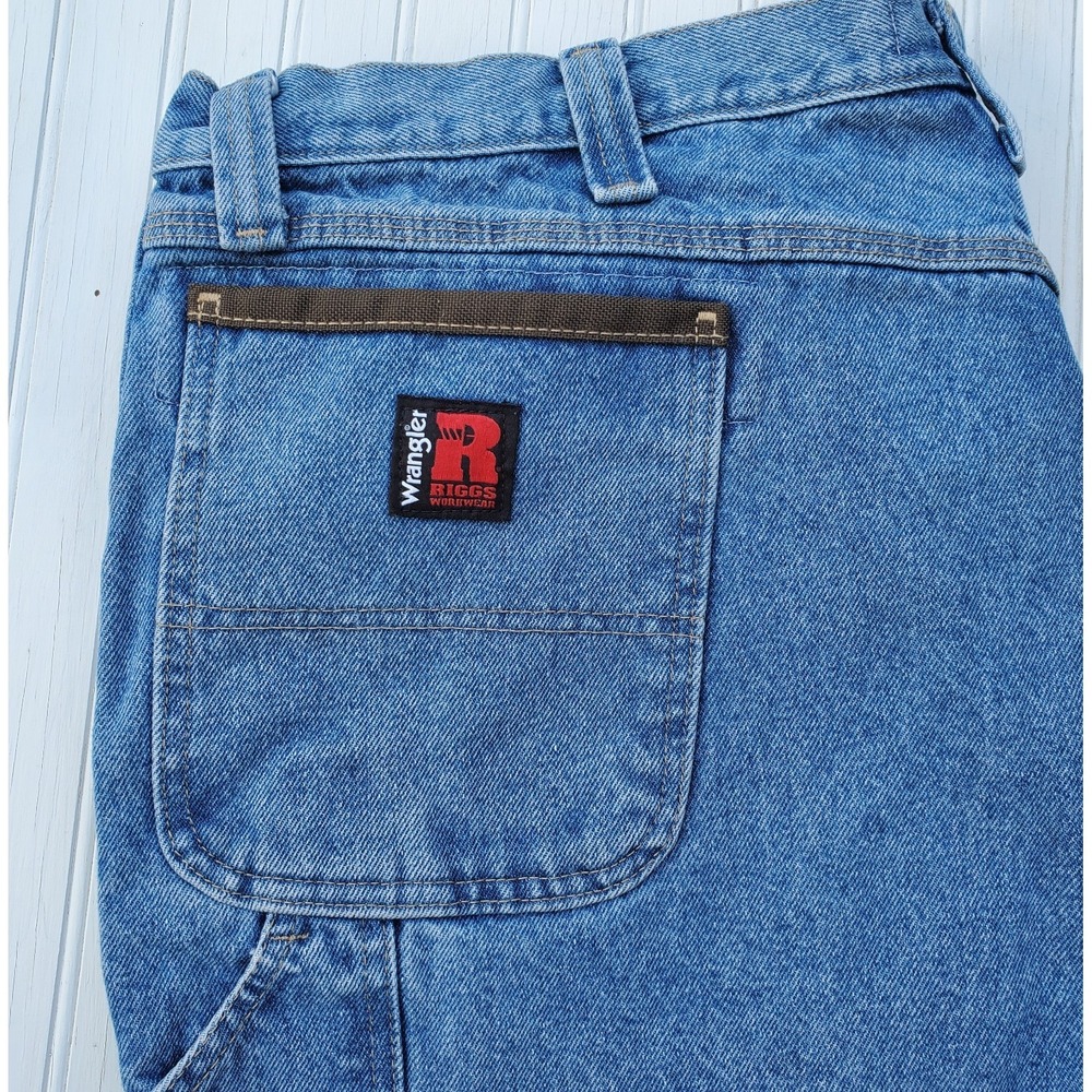 Wrangler Riggs Work Jean Men 46x32 (Fits 44x32) Workhorse‎ Carpenter Relaxed Fit